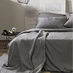 Плед из шерсти мериноса серого цвета 130×180 см Gray Waves варинант исполнения - 7 | Loft Concept в Рязани