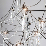 Люстра с каркасом из тонких металлических нитей и хрустальными подвесками Crystal Metal Threads Chandelier 60 варинант исполнения - 2 | Loft Concept в Рязани