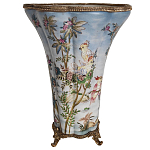 Фарфоровая ваза с изображением попугаев Eden Garden варинант исполнения - 2 | Loft Concept в Рязани