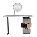 Консоль с зеркалом и  3-мя вращающимися ящиками Eloida варинант исполнения - 1 | Loft Concept в Рязани