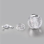 Настольная лампа с прозрачным шарообразным плафоном на цилиндрической подставке Crystal Globule варинант исполнения - 7 | Loft Concept в Рязани