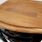 Тумба прикроватная из массива березы с 2-мя ящиками в стиле прованс Vintage варинант исполнения - 6 | Loft Concept в Рязани