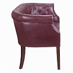 Диван из натуральной кожи на 4-х деревянных ножках из массива бука Chloe Leather Seating vine варинант исполнения - 2 | Loft Concept в Рязани