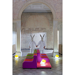 Дизайнерский кофейный стол на круглых ножках Poltronova T02 Pink Coffee Table варинант исполнения - 10 | Loft Concept в Рязани