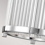 Подвесной светильник цвета хром с рифленым стеклянным цилиндрическим плафоном в современном стиле Feiss варинант исполнения - 6 | Loft Concept в Рязани