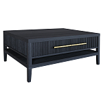 Кофейный стол Primo с двумя ящиками Черный дуб варинант исполнения - 9 | Loft Concept в Рязани