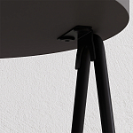 Стол приставной с 2-мя круглыми столешницами цвета антрацит ESSEL SIDE TABLE ANTHRACITE варинант исполнения - 1 | Loft Concept в Рязани