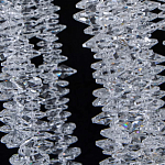 Люстра многоярусная с каркасом из металла и прозрачными подвесками FAIRYTREE Light варинант исполнения - 7 | Loft Concept в Рязани