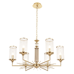 Люстра с 6-ю цилиндрическими стеклянными плафонами Jeanette варинант исполнения - 3 | Loft Concept в Рязани