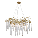 Люстра подвесная с прозрачными подвесками в форме капель Droplet Chandelier варинант исполнения - 3 | Loft Concept в Рязани