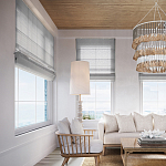 Люстра трехъярусная с декором из круглых деревянных бусин с кисточками Gray Brown Wooden Beads Chandelier варинант исполнения - 4 | Loft Concept в Рязани