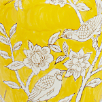 Настольная лампа желтая с изображением белых птиц Flight Among Acacia варинант исполнения - 6 | Loft Concept в Рязани