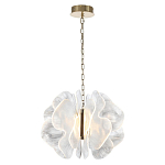 Люстра с крупными рельефным декором в виде лепестков 60 см Ethereal Bloom варинант исполнения - 3 | Loft Concept в Рязани