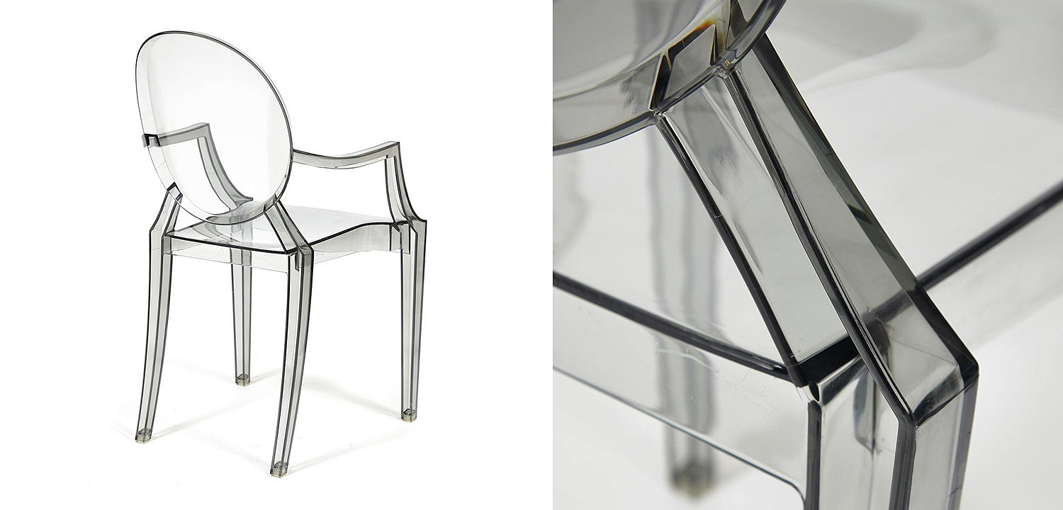 Стул Transparent Chair серый Стул Transparent Chair серый - Loft-Concept в Рязани