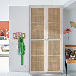 Шкаф с двумя дверцами из плетеного ротанга Tomio Wicker Furniture варинант исполнения - 9 | Loft Concept в Рязани