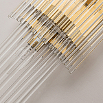 Бра с золотистым основанием и прозрачными трубками Nembus варинант исполнения - 3 | Loft Concept в Рязани