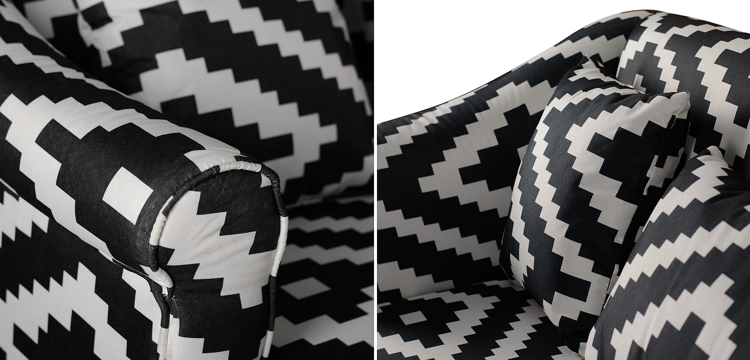 Диван KELIM Ornament black and white sofa Диван KELIM Ornament black and white sofa - Loft-Concept в Рязани
