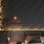 Гипсовая 3D Панель FIN варинант исполнения - 1 | Loft Concept в Рязани