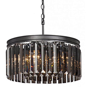 Люстра Rhys Smok Glass Prism Round Chandelier 40