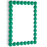 Настенное зеркало в зеленой раме Nya Green Mirror варинант исполнения - 2 | Loft Concept в Рязани