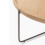 Журнальный стол с круглой деревянной столешницей Urban Style Space варинант исполнения - 1 | Loft Concept в Рязани