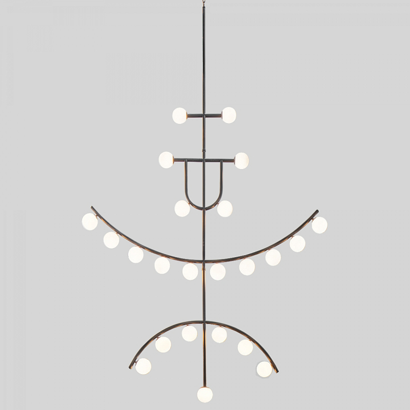 Люстра Fritz Hansen Chahdelier Черный Белый Люстра Fritz Hansen Chahdelier Черный Белый в Рязани | Loft Concept