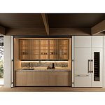 Кухонный гарнитур из камня и дерева с раздвижными дверцами TIVALÌ 2.0 Dada Engenereed Kitchen варинант исполнения - 4 | Loft Concept в Рязани