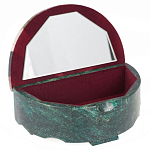 Шкатулка с мозаикой из натурального камня змеевик Stone Casket варинант исполнения - 2 | Loft Concept в Рязани