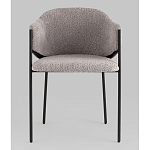 Стул Brace букле серый варинант исполнения - 4 | Loft Concept в Рязани