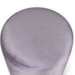 Пуф фиолетовый велюр на золотом металлическом основании Golden Belt варинант исполнения - 2 | Loft Concept в Рязани