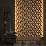 Гипсовая 3D панель с принтографией PM-46 варинант исполнения - 2 | Loft Concept в Рязани