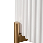 Тумбочка белая круглая с мраморной столешницей Thoroughbass варинант исполнения - 3 | Loft Concept в Рязани