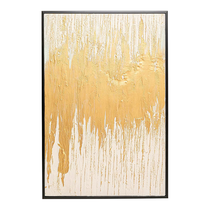Картина Gold Abstract Глянцевое золото Бежевый в Рязани | Loft Concept 