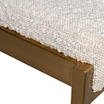 Стул барный букле бежевый с каркасом цвета матовое золото Tactility варинант исполнения - 3 | Loft Concept в Рязани