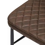 Стул с темно-коричневой обивкой из экокожи Benderson варинант исполнения - 6 | Loft Concept в Рязани