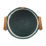 Корзина для хранения с ручками Interlacement Green  варинант исполнения - 1 | Loft Concept в Рязани