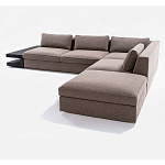 4-х местный Угловой модульный диван Zartаrn с приставным деревянным столиком варинант исполнения - 3 | Loft Concept в Рязани