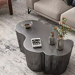 Дизайнерский журнальный стол зеркальный волнистой формы Gytep варинант исполнения - 3 | Loft Concept в Рязани