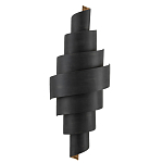 Бра в форме спирали черное с золотой внутренней отделкой Warm Glow варинант исполнения - 2 | Loft Concept в Рязани