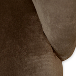 Барный стул со спинкой на 4-х деревянных ножках Коричневый Велюр Vendramin Chair  варинант исполнения - 4 | Loft Concept в Рязани