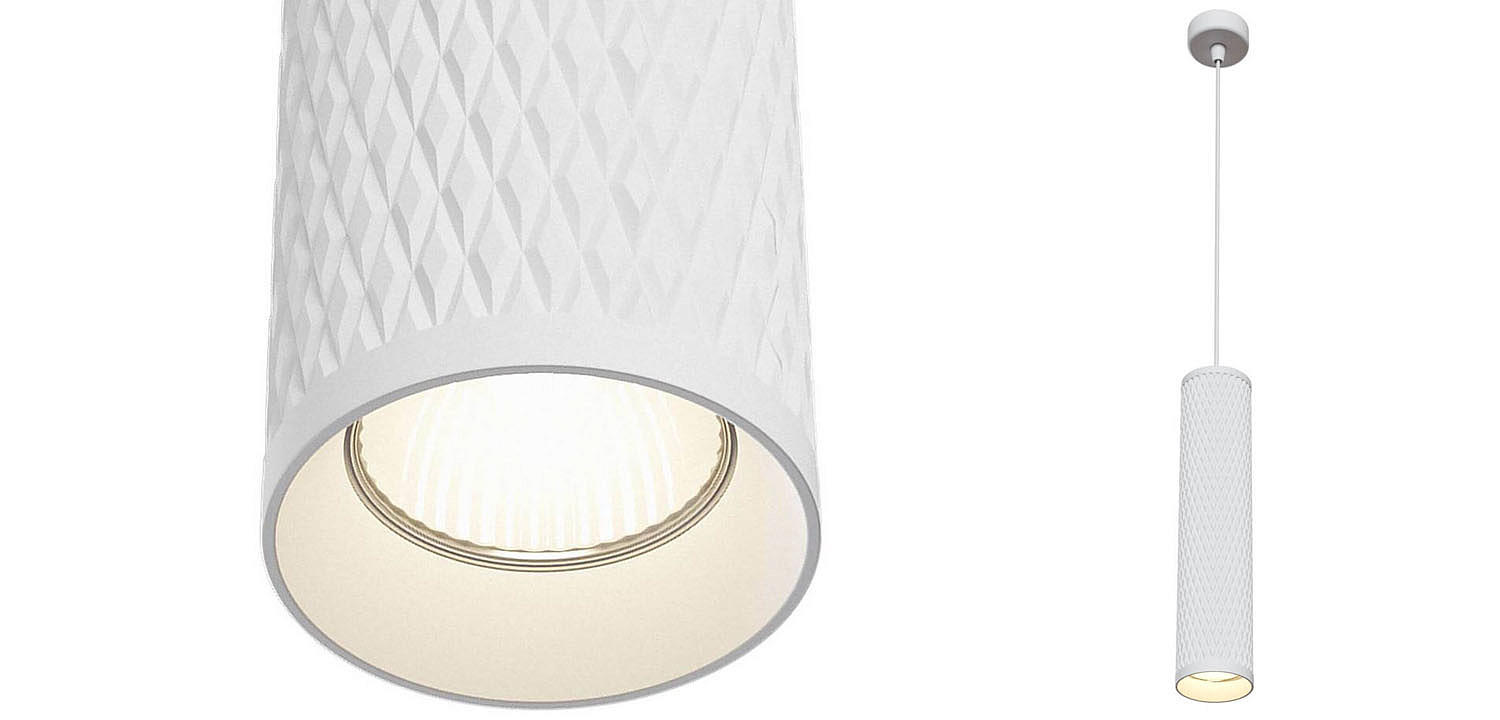 Подвесной светильник Trumpet tube white rhombus Подвесной светильник Trumpet tube white rhombus - Loft-Concept в Рязани