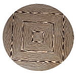 Столик журнальный круглый с полосатым узором Zebroids варинант исполнения - 7 | Loft Concept в Рязани