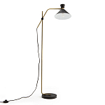 Торшер с поворотным плафоном Davy Brass Floor Lamp варинант исполнения - 2 | Loft Concept в Рязани