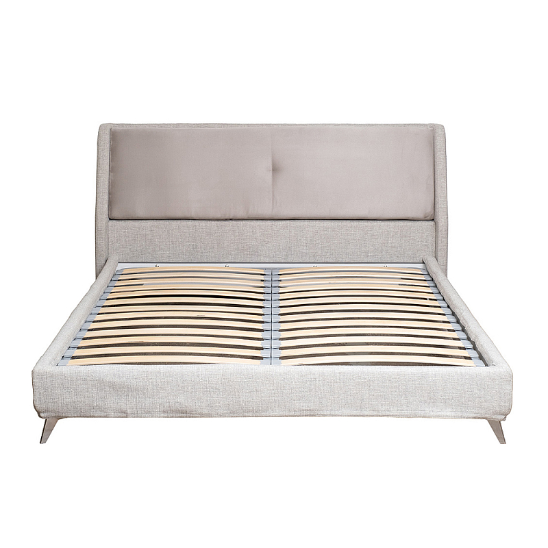 Кровать двуспальная серая Heart of the Bedroom Серый Кровать двуспальная серая Heart of the Bedroom Серый в Рязани | Loft Concept