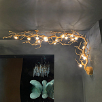 Потолочный светильник с настенным креплением в виде дерева Escape of Light варинант исполнения - 1 | Loft Concept в Рязани