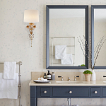 Бра с цветочным основанием и тканевым абажуром Tugella Flower Lamp варинант исполнения - 3 | Loft Concept в Рязани