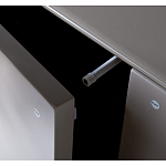 Комод со стеклянной столешницей и с выдвижными ящиками Minimalist Accent варинант исполнения - 4 | Loft Concept в Рязани