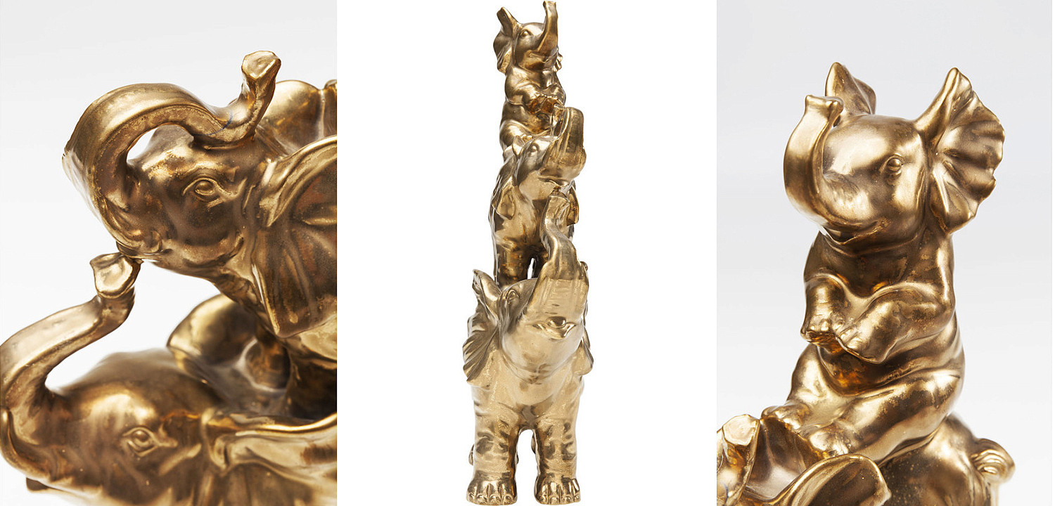 Статуэтка Family of Golden Elephants Статуэтка Family of Golden Elephants - Loft-Concept в Рязани