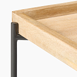 Журнальный стол с прямоугольной деревянной столешницей Urban Style Space варинант исполнения - 2 | Loft Concept в Рязани