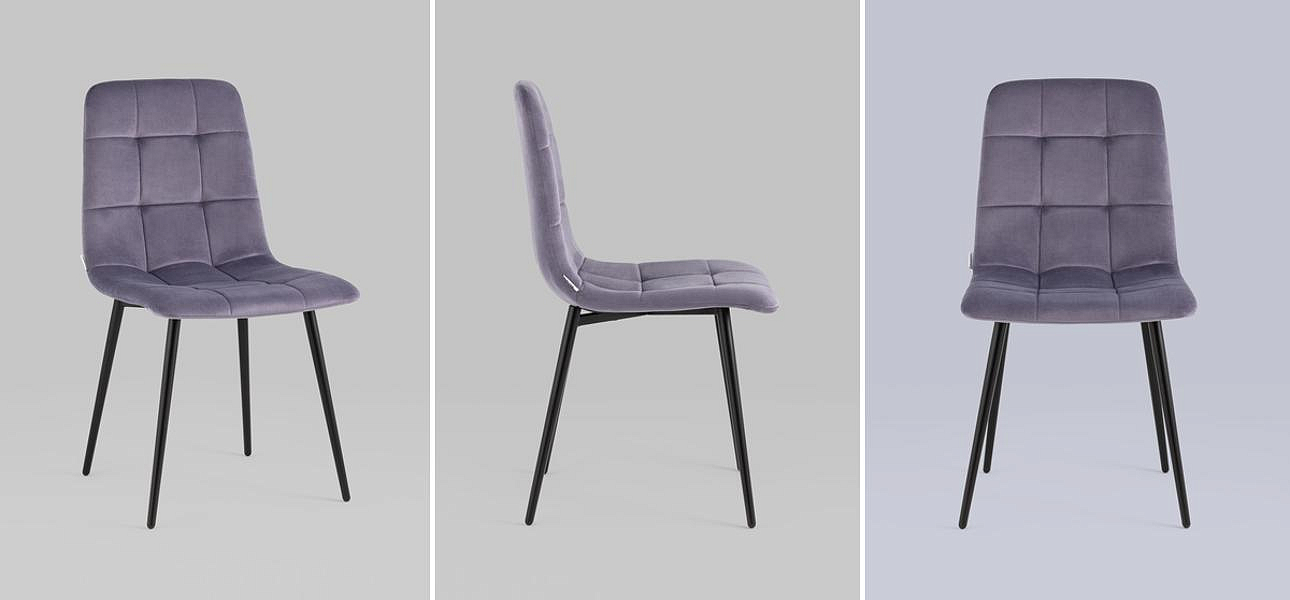 Стул NANCY Chair Пыльно-Сиреневый Велюр Стул NANCY Chair Пыльно-Сиреневый Велюр - Loft-Concept в Рязани